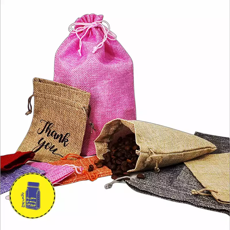 کیسه پارچه ای کنفی خاکی