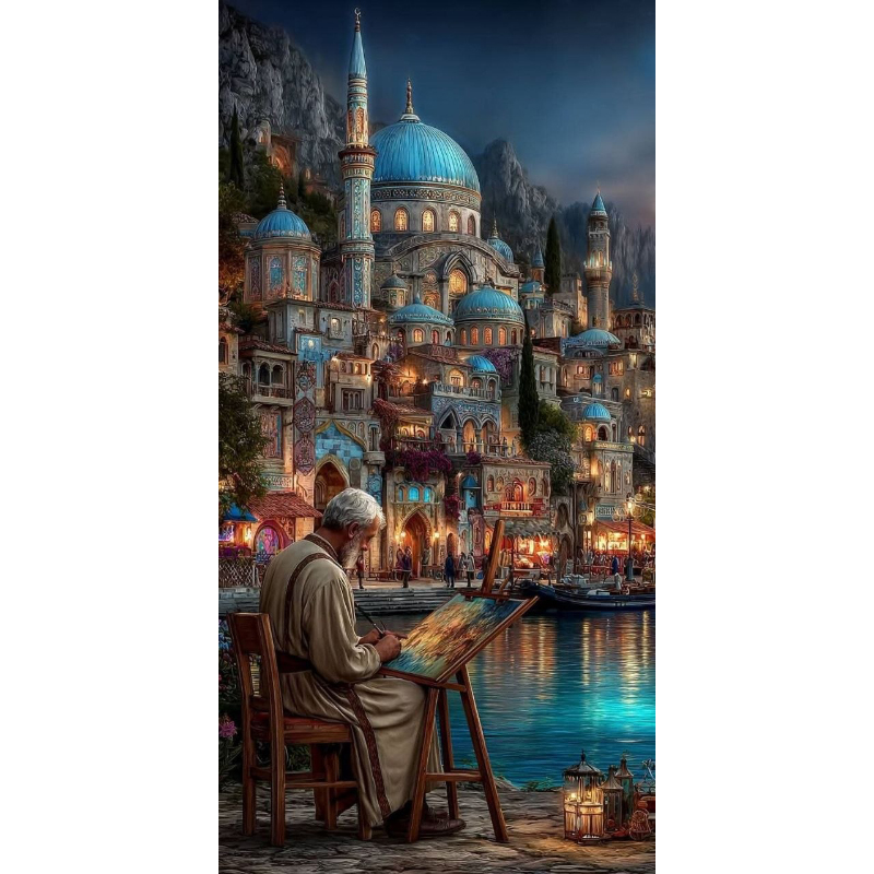 تابلو نقاشی الماسی بزرگسال کد 0015