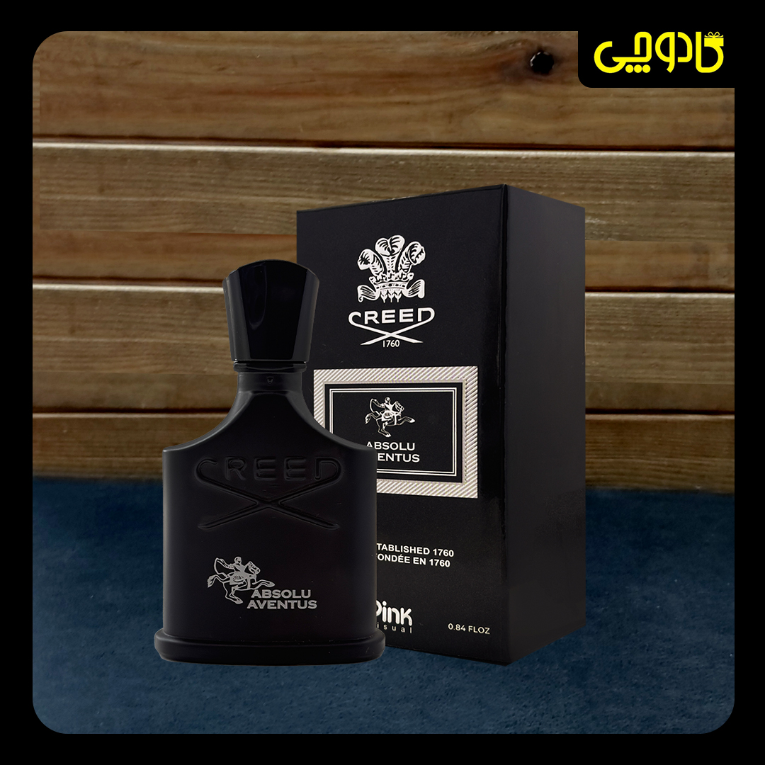 ادوپرفیوم مردانه مینیاتوری پینک ویژوآل Pink مدل کرید ابسولو اونتوس Creed Absolu Aventus حجم 30 میلی لیتر