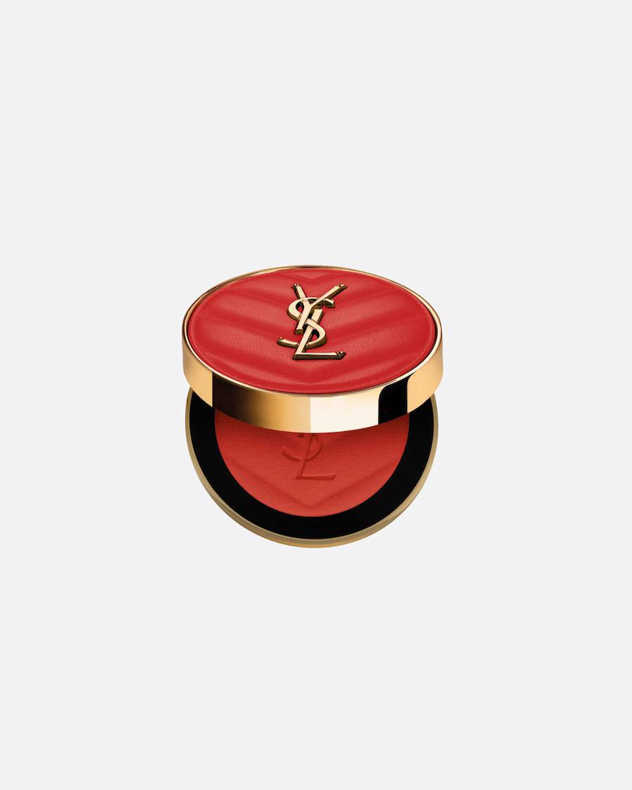 رژگونه میک می بلاش ایوسن لورن | Yves Saint Laurent Make Me Blush Bold Blurring Blush - 15 - CHILI CRUSH