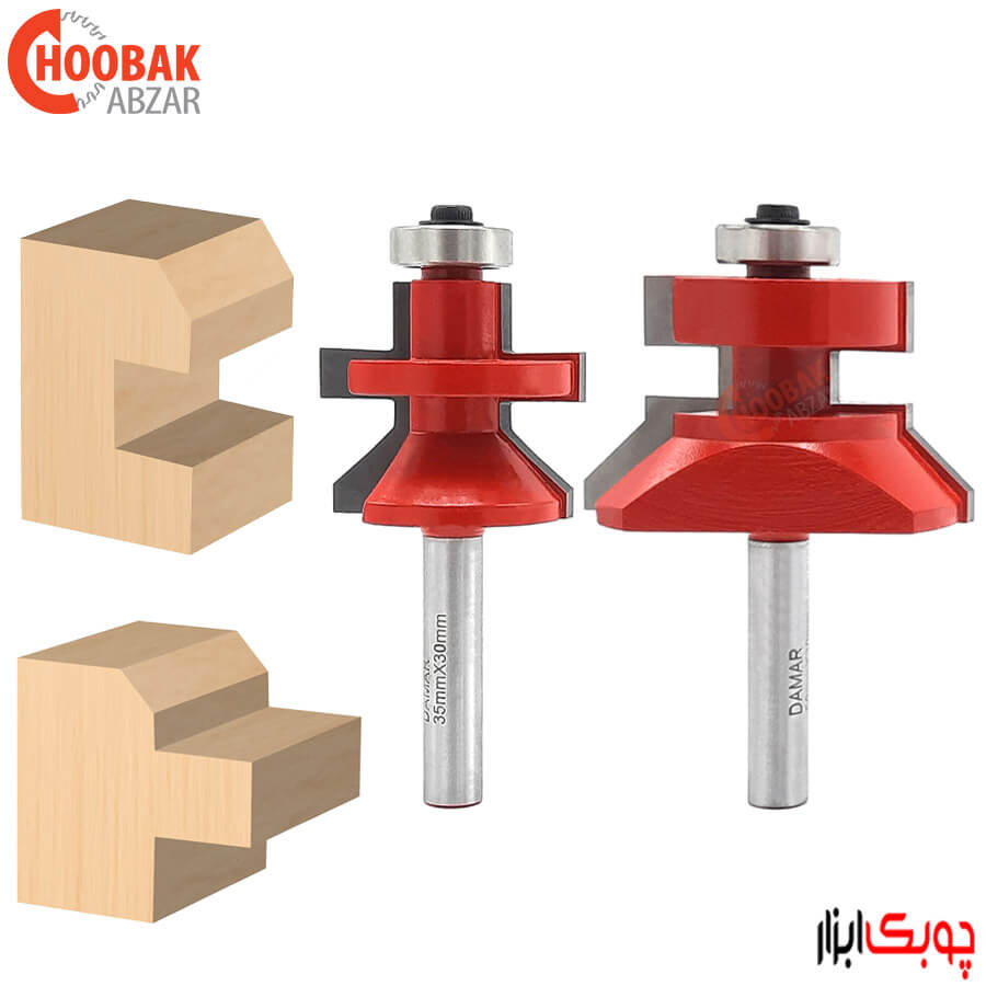 ست تیغ اتصال فاق و زبانه دامار