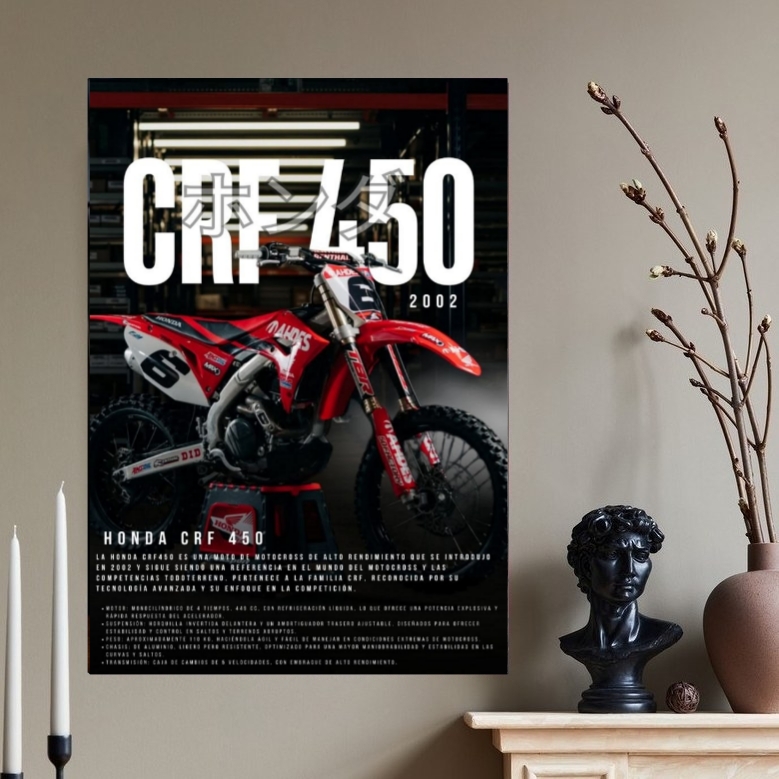 تابلو شاسی honda CRF 450 کد۶۶Z
