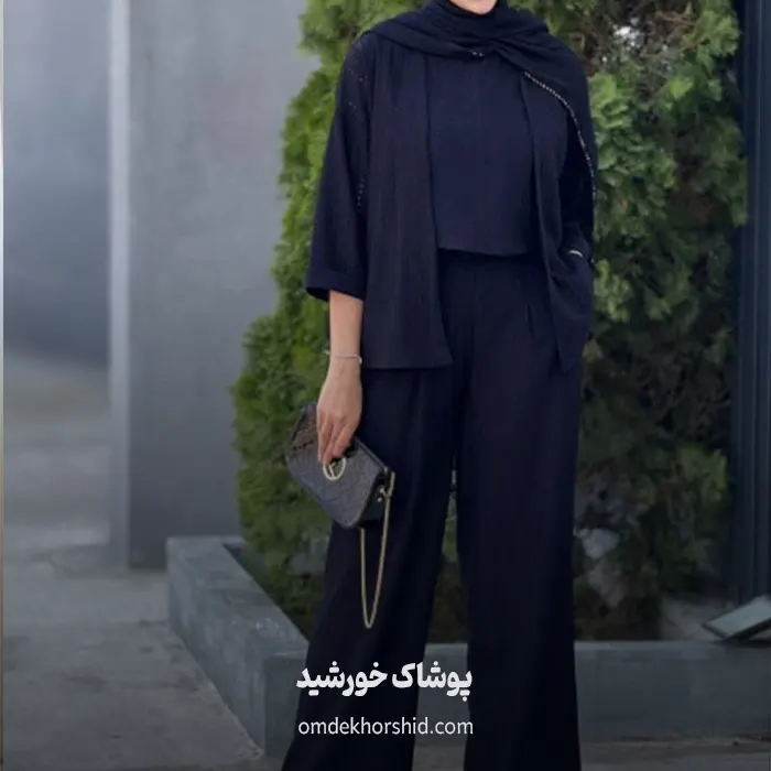 ست  شومیز کراپ شلوار ماهرو