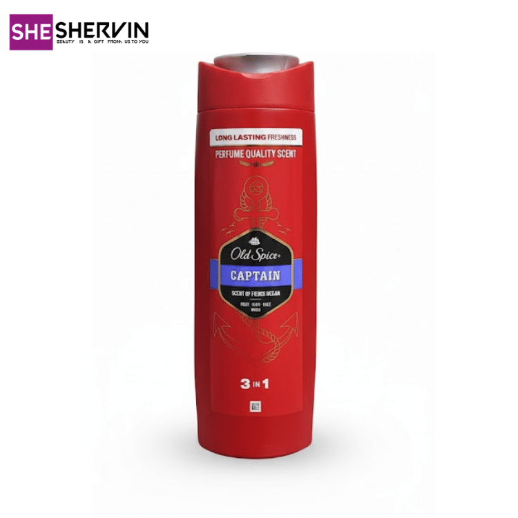 شامپو بدن و موی 3 در 1  کاپیتان اولداسپایس Old Spice Captain