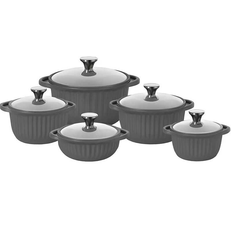 سرویس قابلمه 10 پارچه زیو ترکیه ZIO ZCS8690-5S32 (کدr)