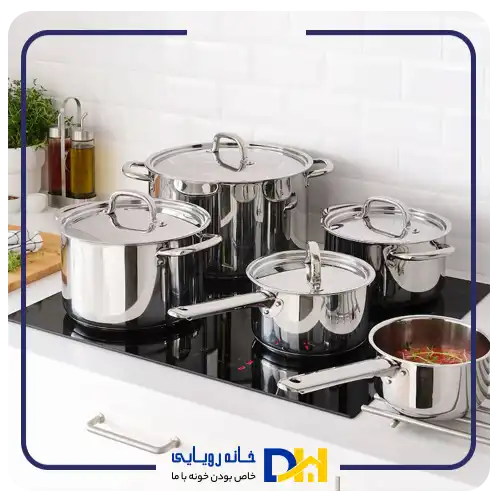 سرویس قابلمه۹پارچه استیل ایکیا IKEA 365+