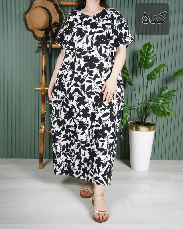 پیراهن زنانه آستین کوتاه E7613 - کد-5