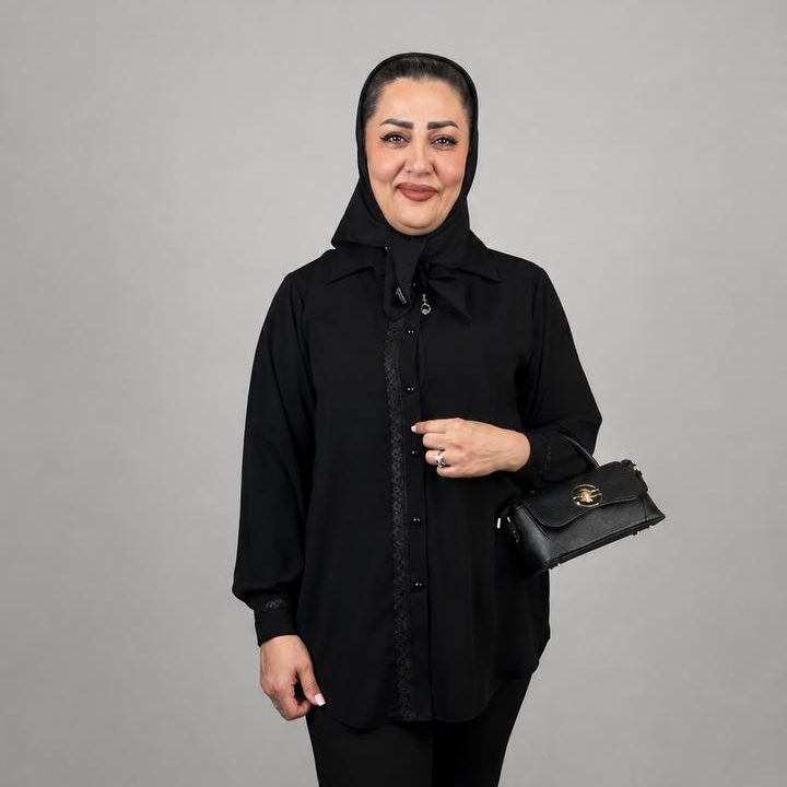 مانتو مشکی زنانه - 2