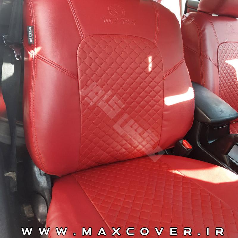روکش صندلی مزدا 3 Mazda چرم زرشکی