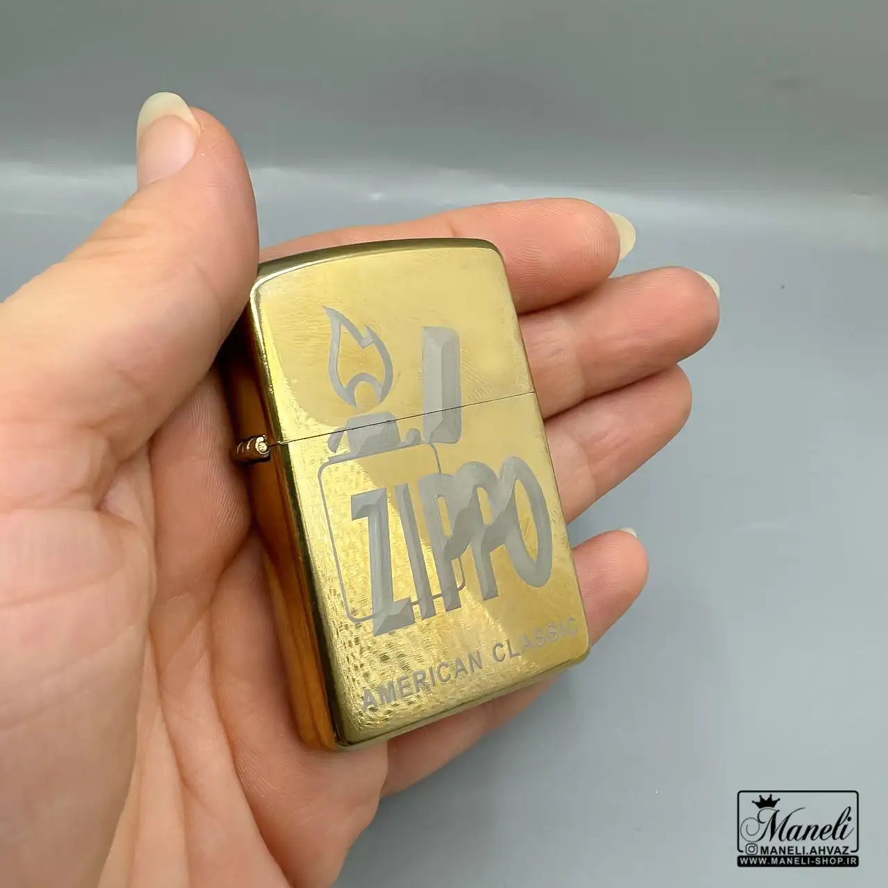 فندک zippo طلایی بنزینی | 14040495