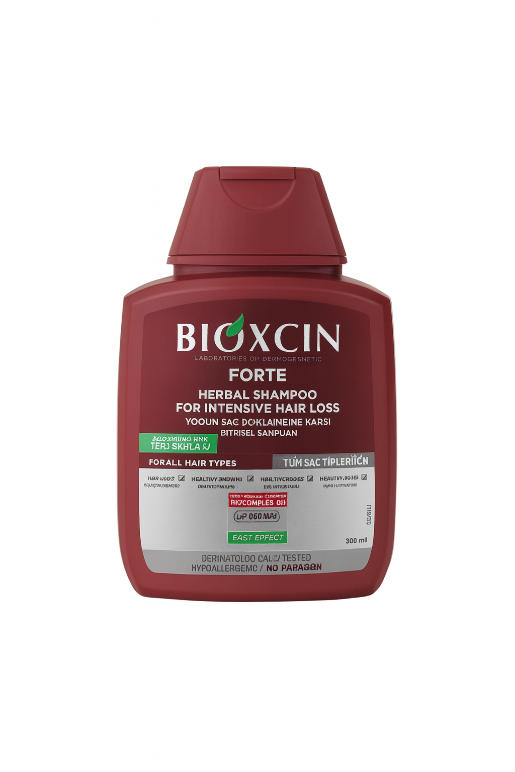 شامپو بیوکسین BIOXCIN FORTE گیاهی حجم 300ml