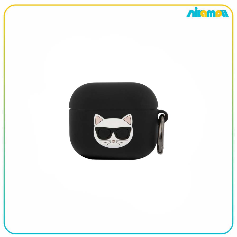کاور کارل لاگرفلد مدل Silicone Choupette مناسب برای Airpods 3