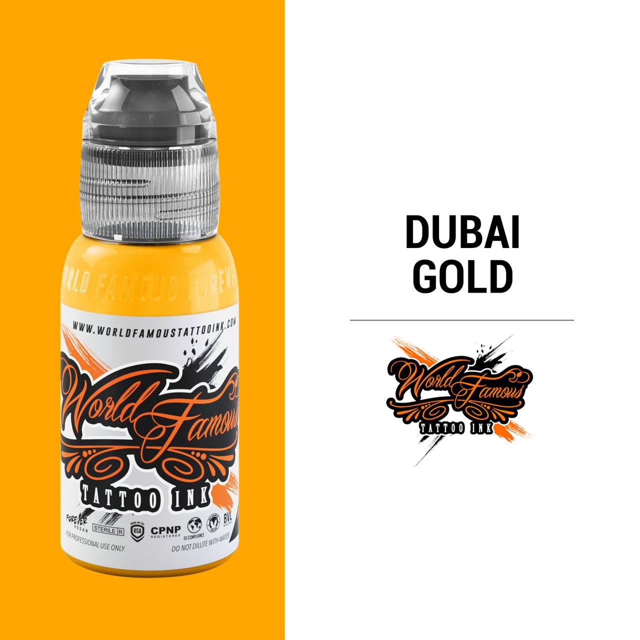 رنگ تاتو ورد فیمس DUBAI GOLD
