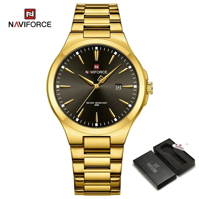 ساعت مچی مردانه نیوی فورس Naviforce NF 9214 G/B