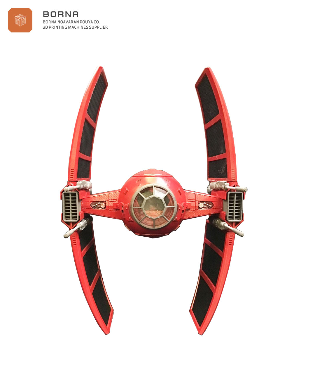 مدل سه بعدی فضاپیمای TIE Interceptor