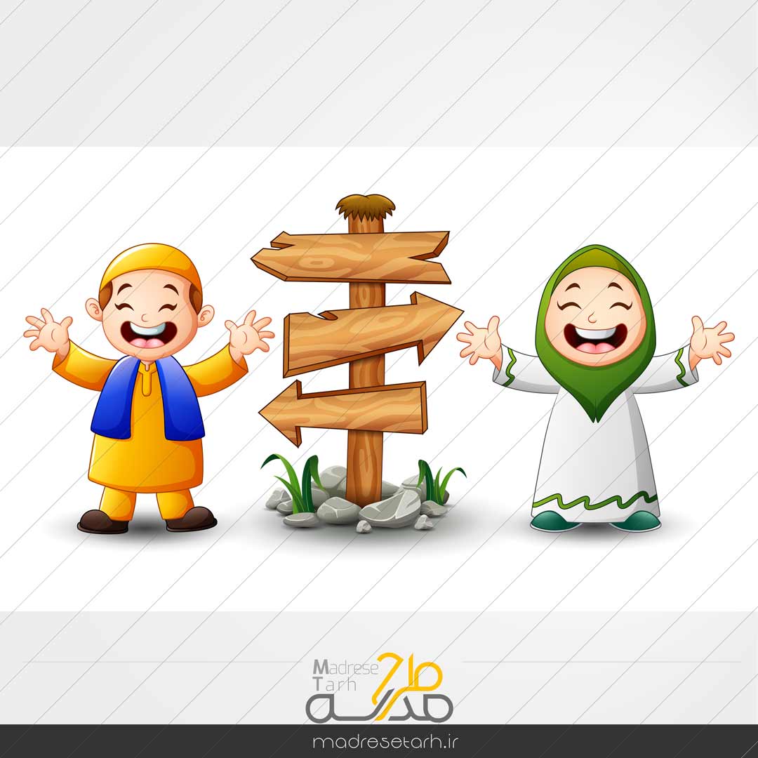 مجموعه کاراکتر دانش آموزی مدارس