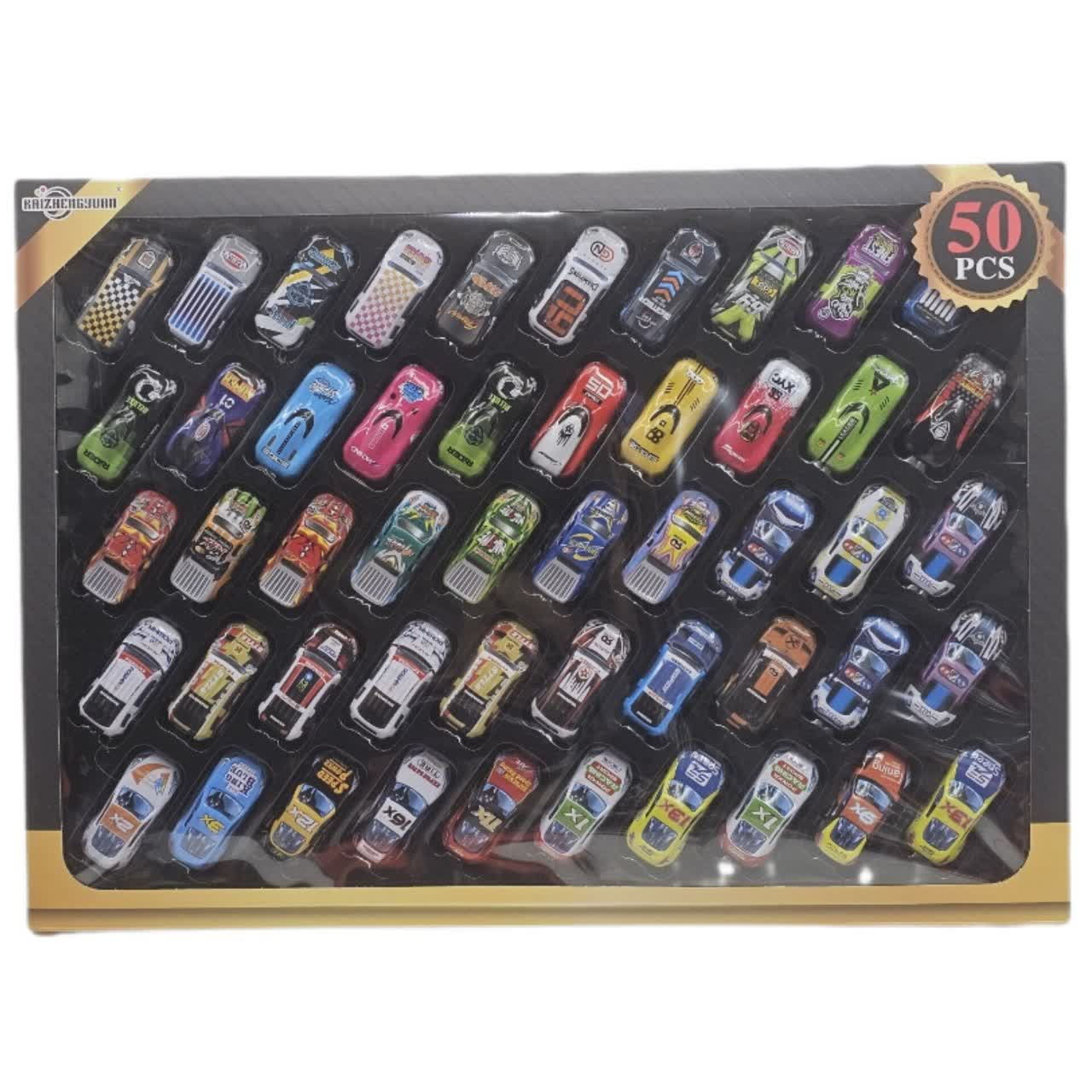 کیت ماشین بازی ناب سل مدل فلزی اسپرت عقب کش رالی کد METAL SPORT PULL BACK CARS مجموعه 50 عددی