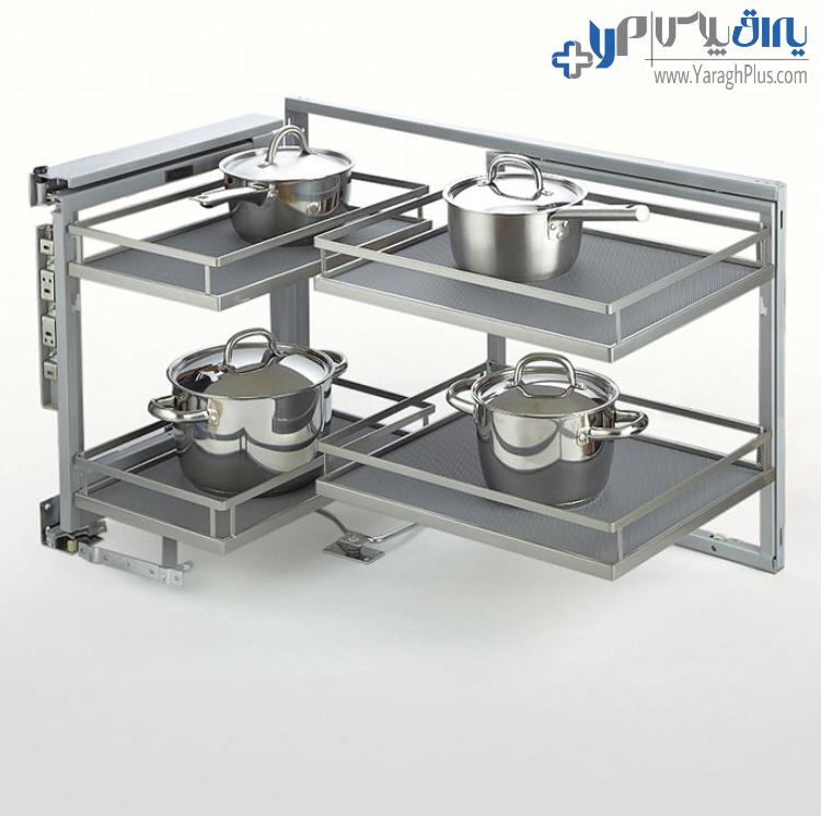 مجیک کرنر کابینت زمینی آرام بند نانوکوتینگ یونی هاپر WB2106