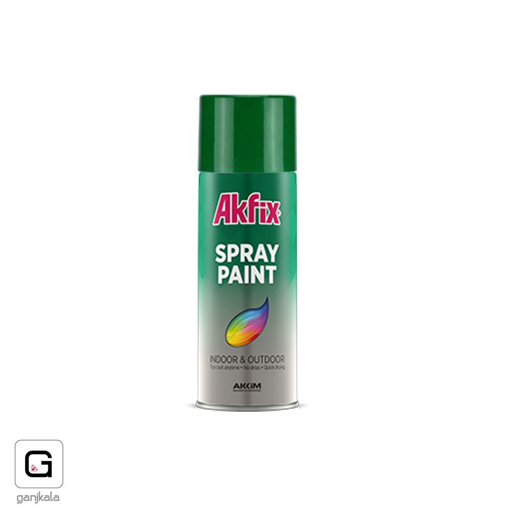رنگ اسپری سبز  Akfix آکفیکس RAL 6001