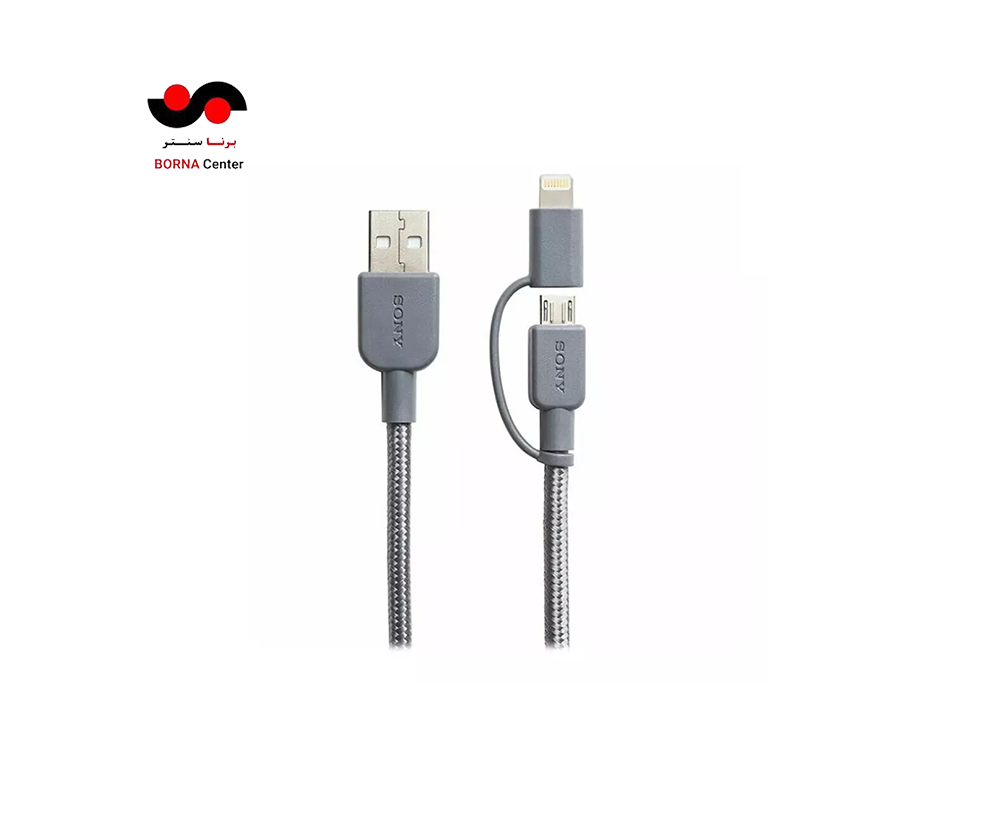 کابل تبدیل USB به MicroUSB / Lightning سونی مدل CP-ABLP150