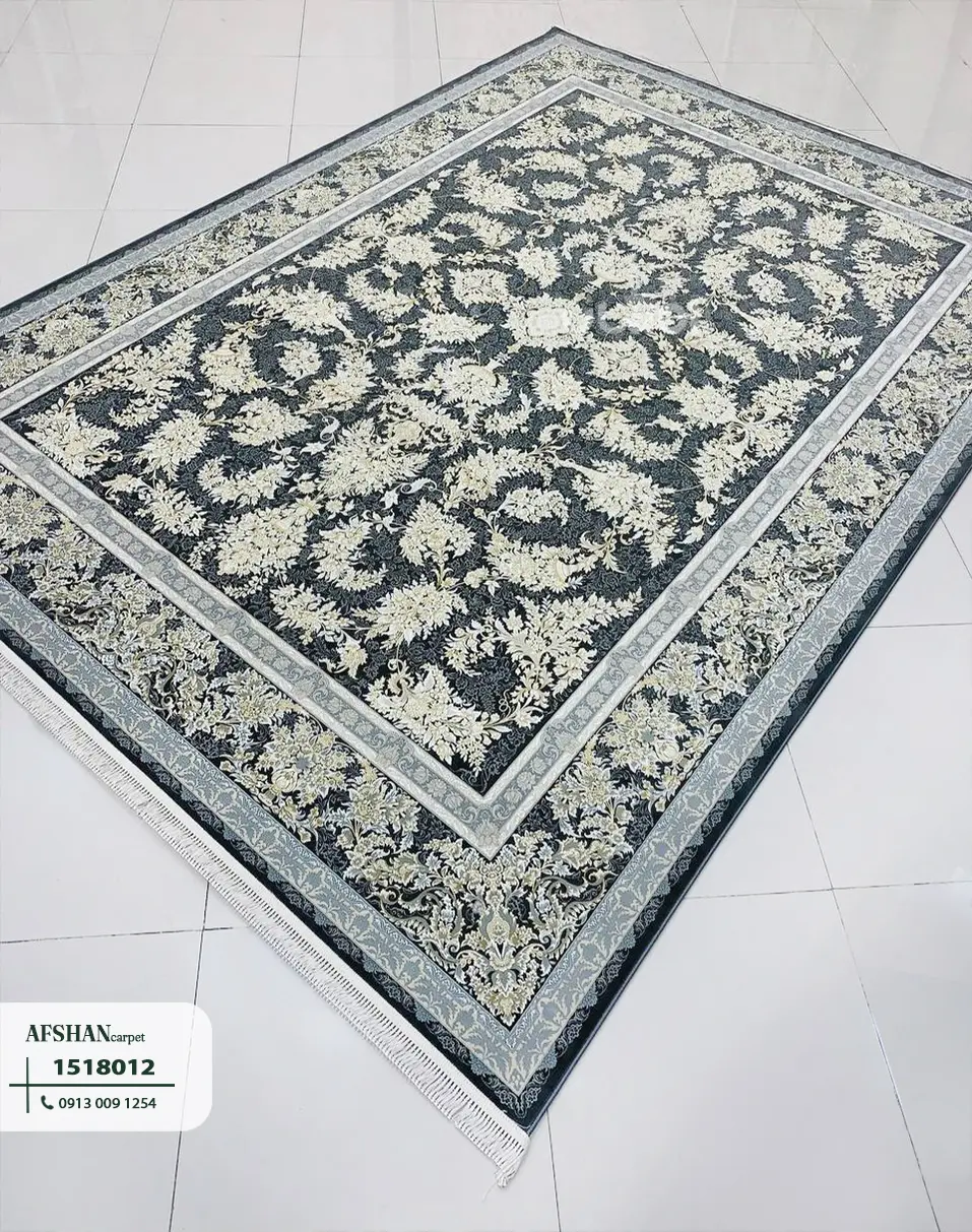 فرش 1500 شانه طرح زرافشان طلاکوب کد 1518012 بهار
