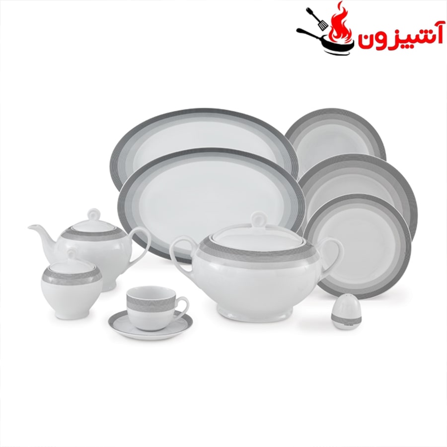 سرویس 102 پارچه 12 نفره طرح سیلورلاینر