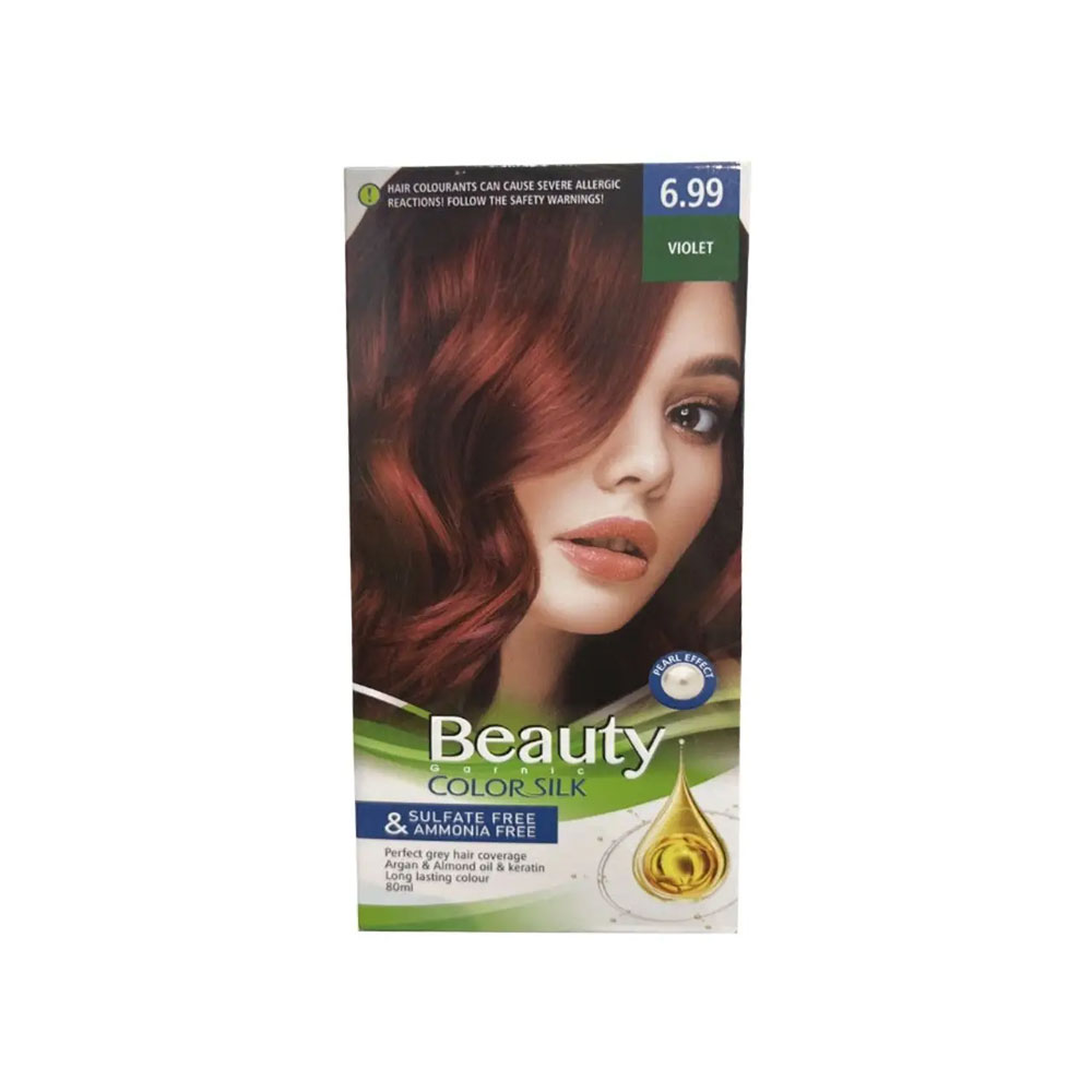 کیت رنگ مو زنانه فاقد سولفات و آمونیاک بیوتی شماره 6.99 رنگ VIOLET (شرابی) حجم 80 میل