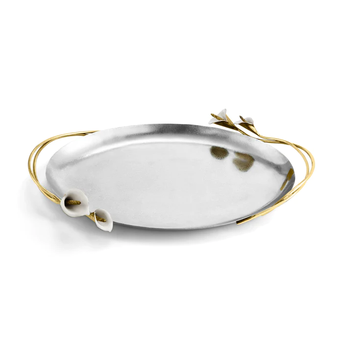 سینی مایکل آرام | Calla Lily Oval Tray