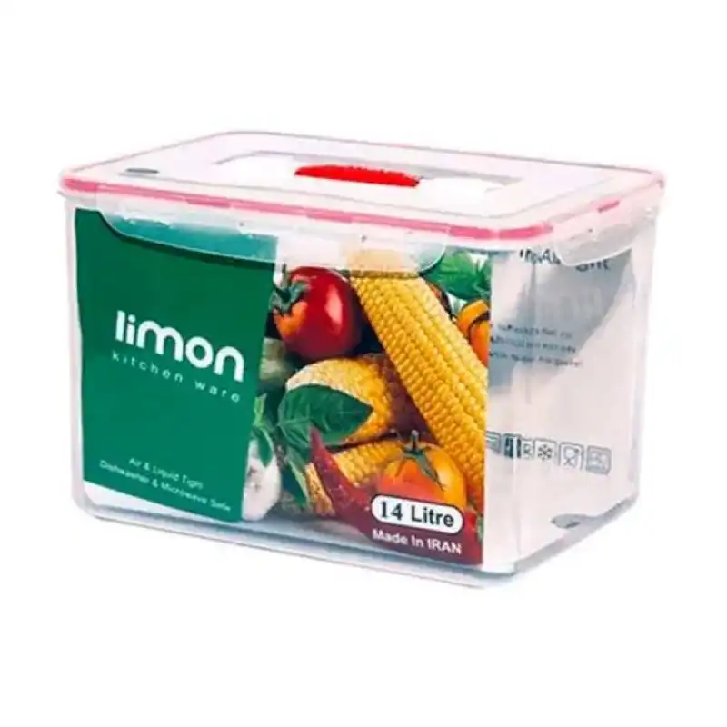 ظرف فریزری مستطیل 180 میلی لیتری لیمون کد 79435