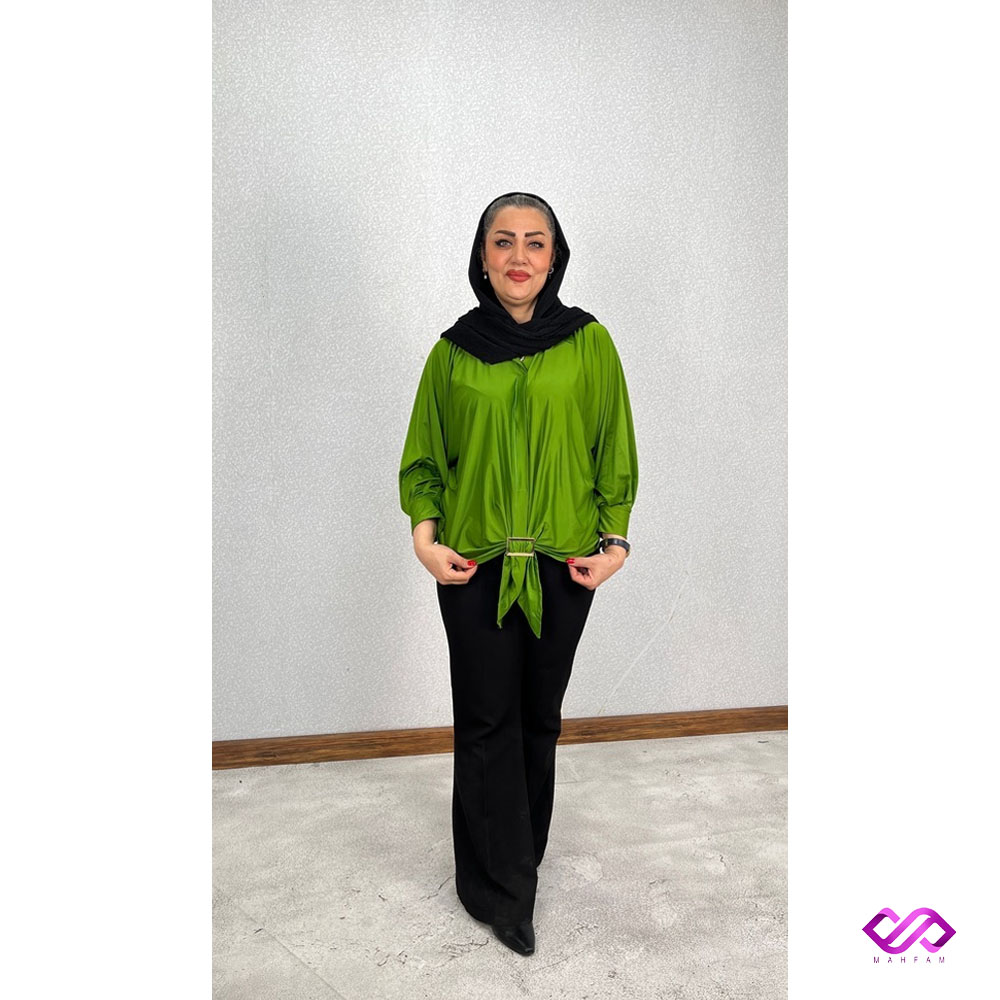 شومیز سکگ دار کیمونو - سبز