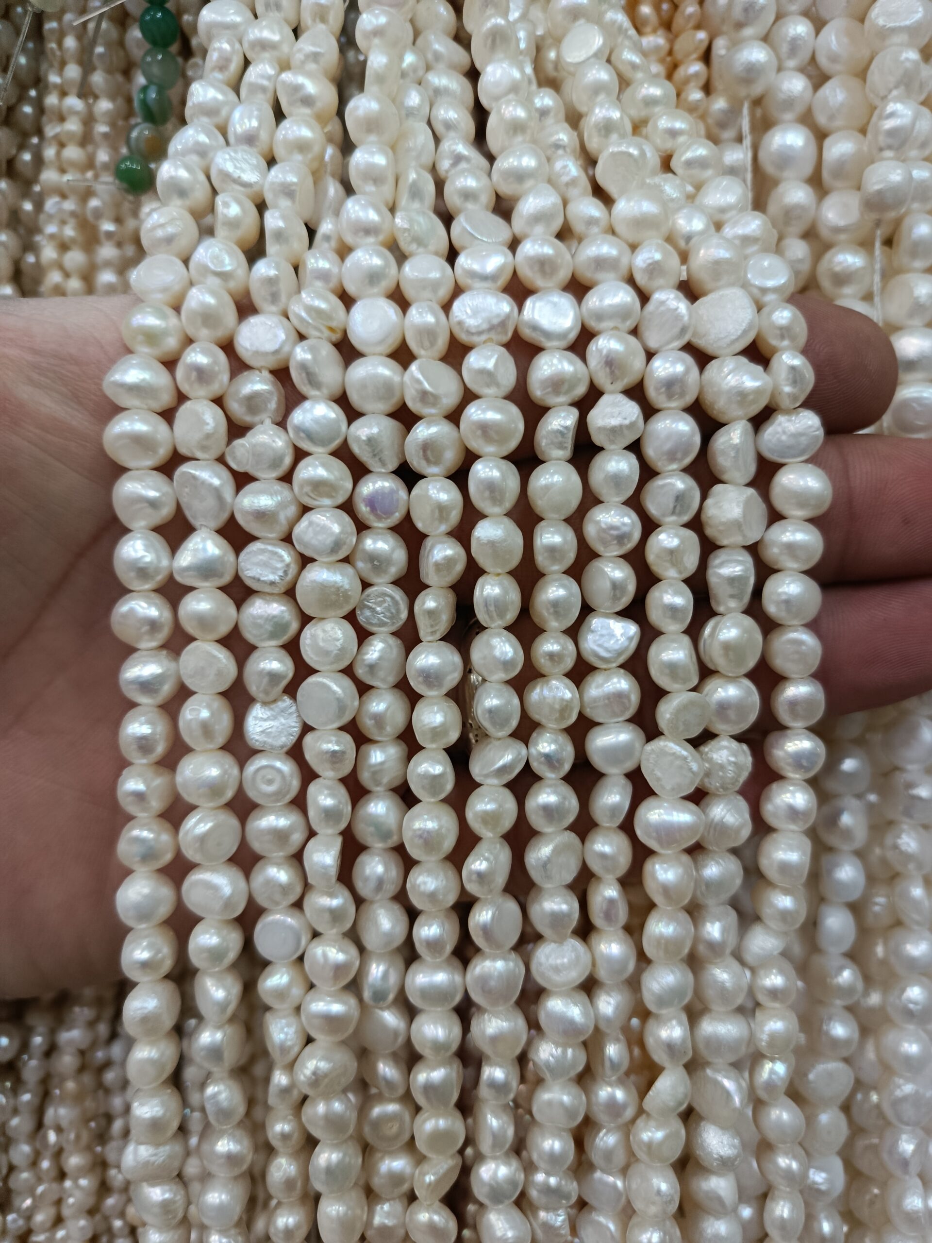 مروارید یک رو تخت سایز ۷/۵