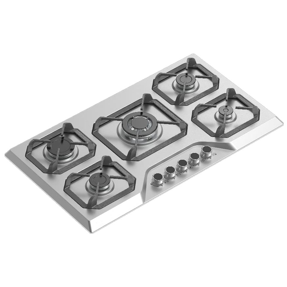 گاز استیل پنج شعله بوکت صفحه استیل ضدزنگ BS-35
