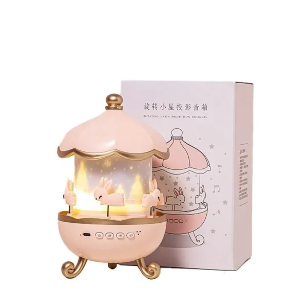 چراغ خواب پروژکتور خرگوشی Bunny Carousel Projector Night Light WH-E11
