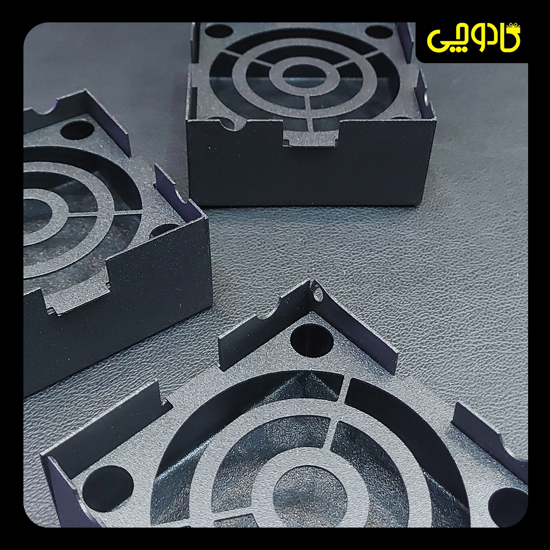 زیرسیگاری مدرن فلزی مشکی