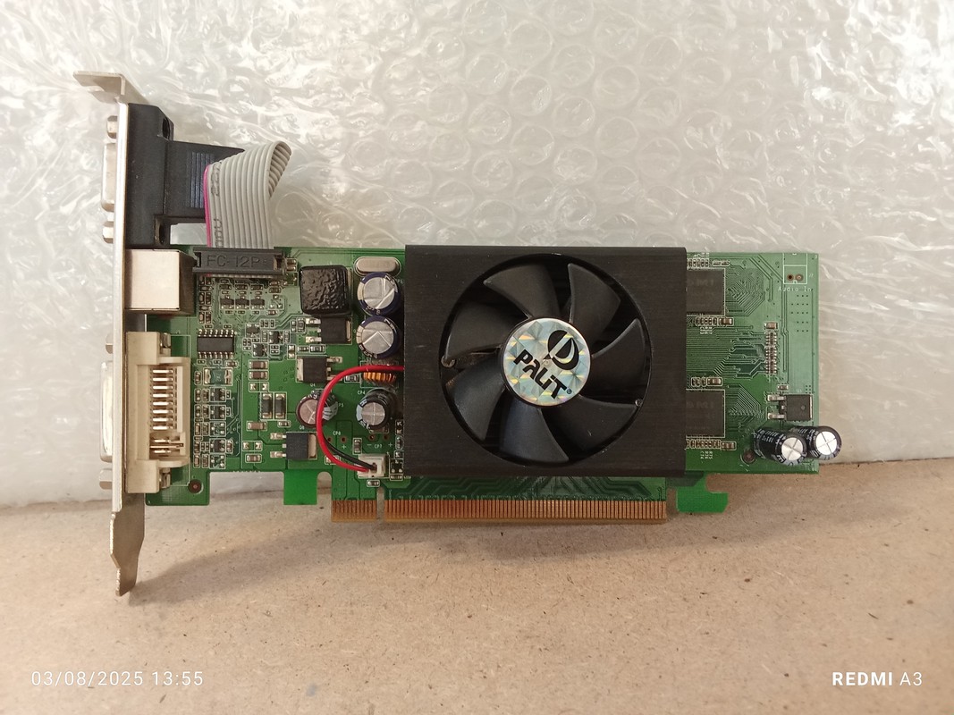 کارت گرافیک512 مگ برندPALITمدلNVIDIA GFORCE 8400 GS(استوک)