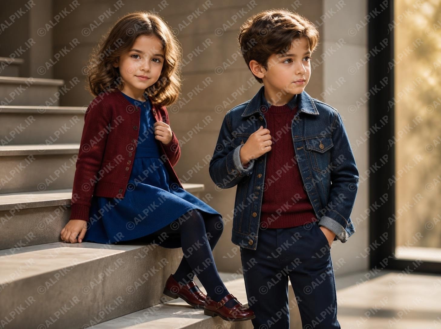 عکس تبلیغاتی پوشاک پاییزی بچه گانه دخترانه و پسرانه