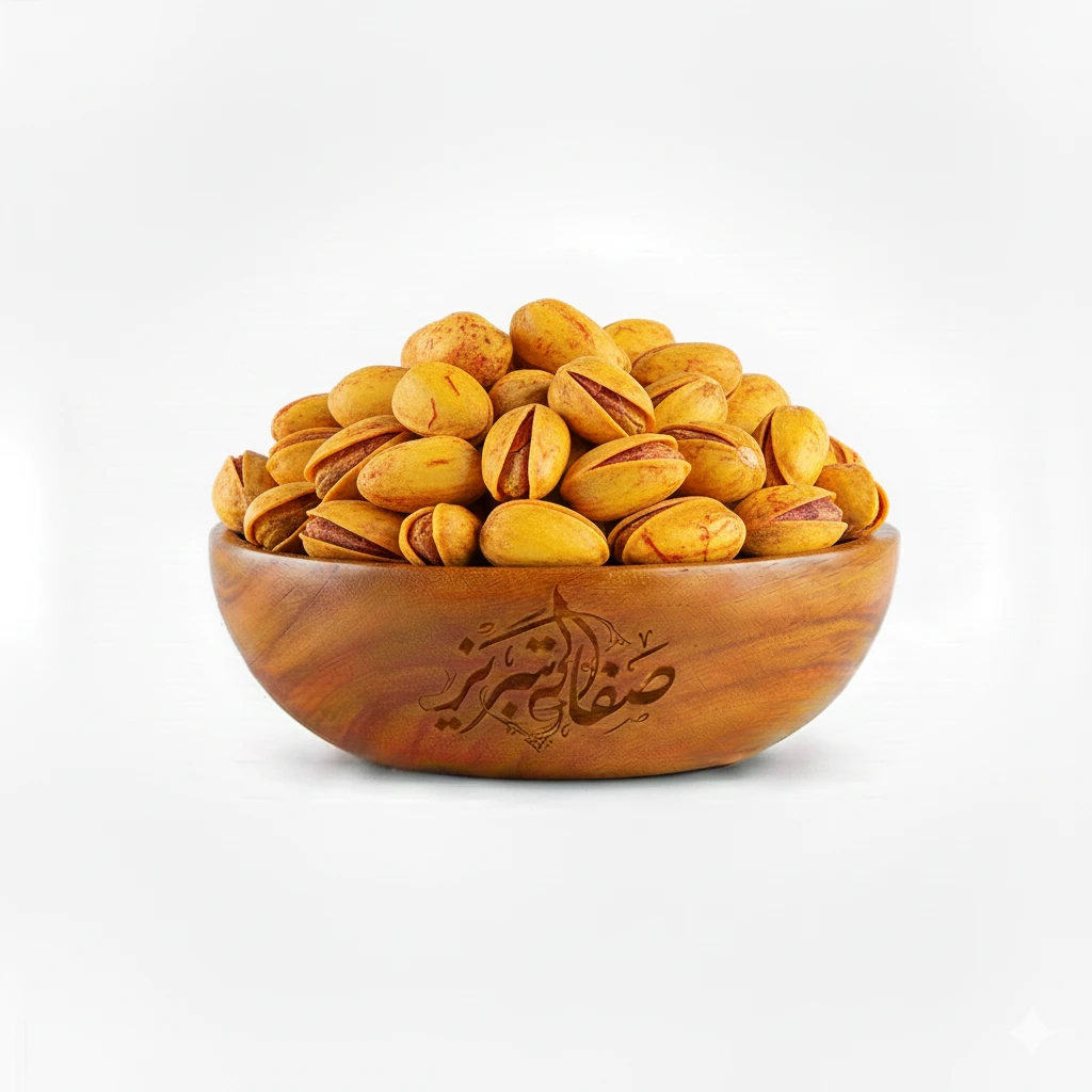 پسته کله قوچی زعفرانی شور