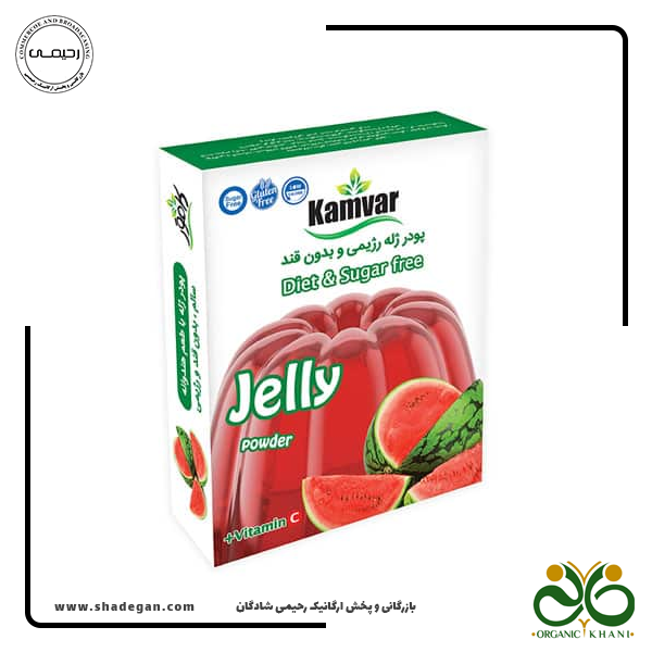 پودر ژله هندوانه بدون قند و رژیمی کامور