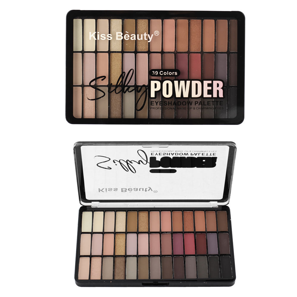 پالت سایه کیس بیوتی 39 رنگ اورجینال Kiss Beauty 39 Colors Powder Eyeshadow Palette (کپی)