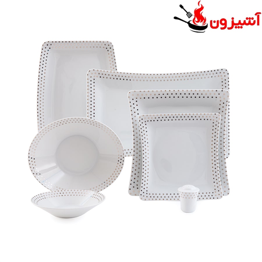 سرویس 97 پارچه 12 نفره طرح اسپاتی پلاتینی