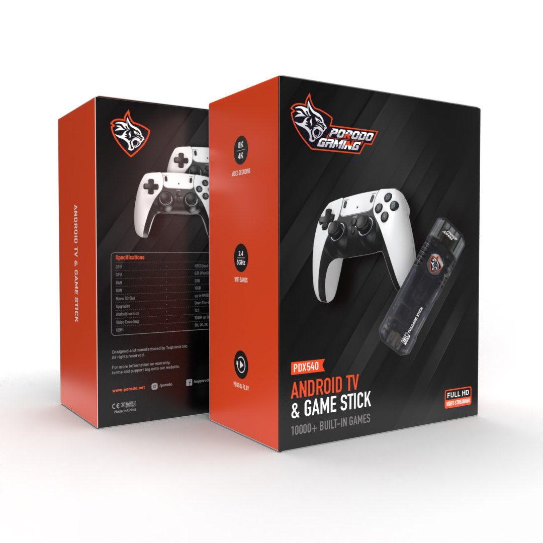 گیم استیک پرودو Porodo Android TV and Game Stick PDX540