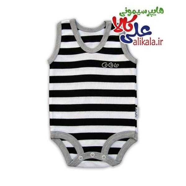 پیراهن رکابی زیردکمه دار کوکالو طرح پاپیون