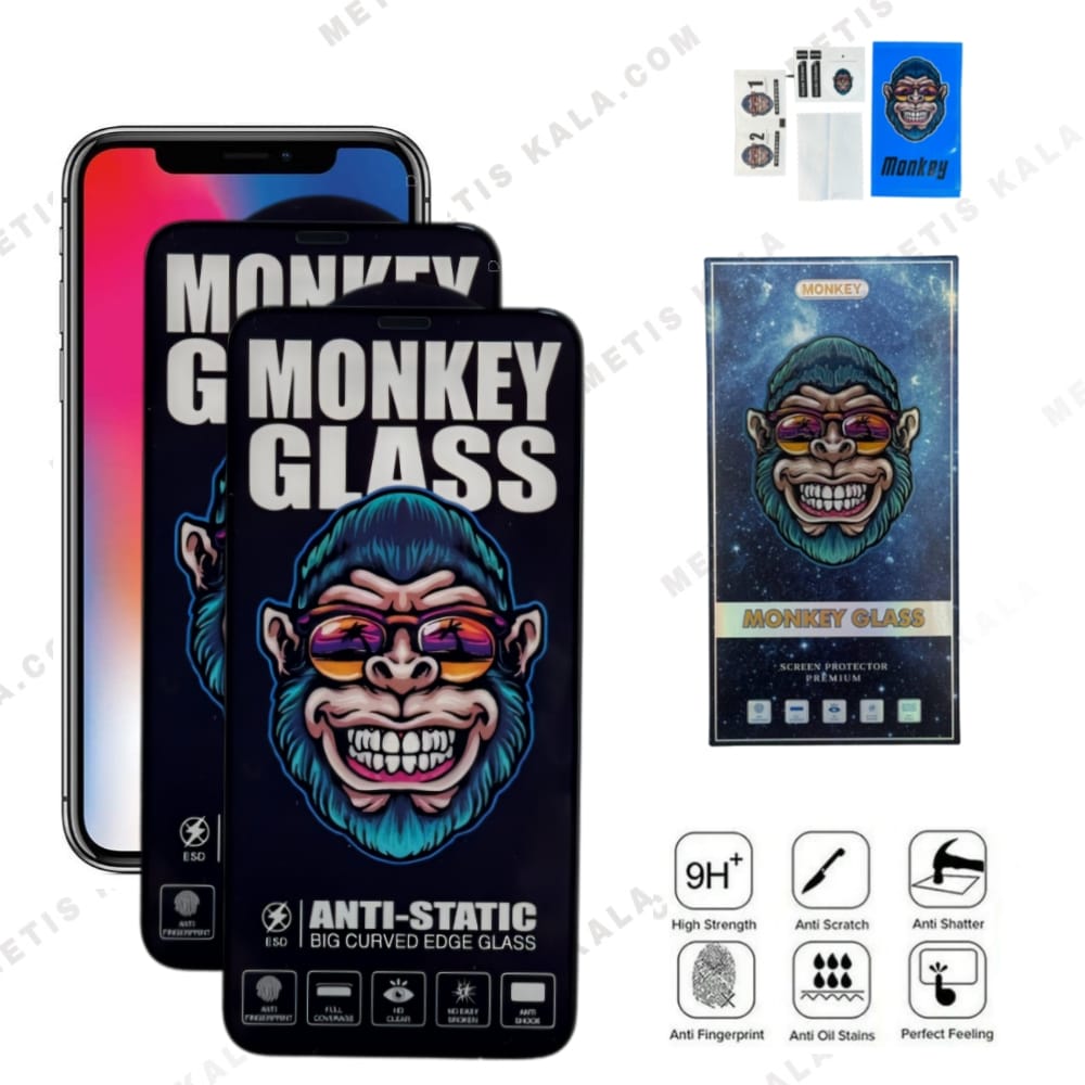 گلس مانکی آنتی استاتیک iPhone 11ProMax