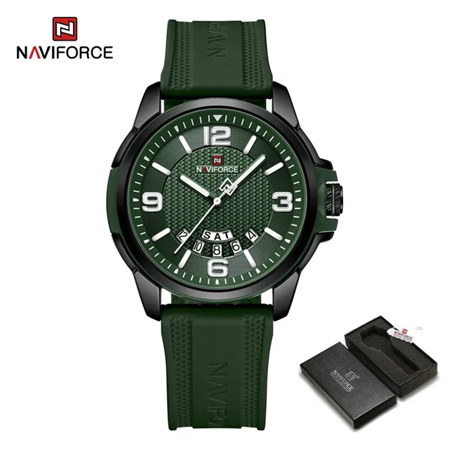 ساعت مچی مردانه نیوی فورس Naviforce NF 9215t B/GN/GN