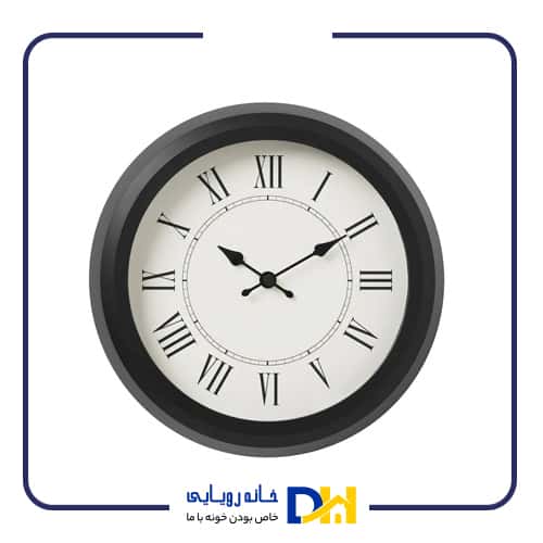 ساعت دیواری مشکی ایکیا NUFFRA