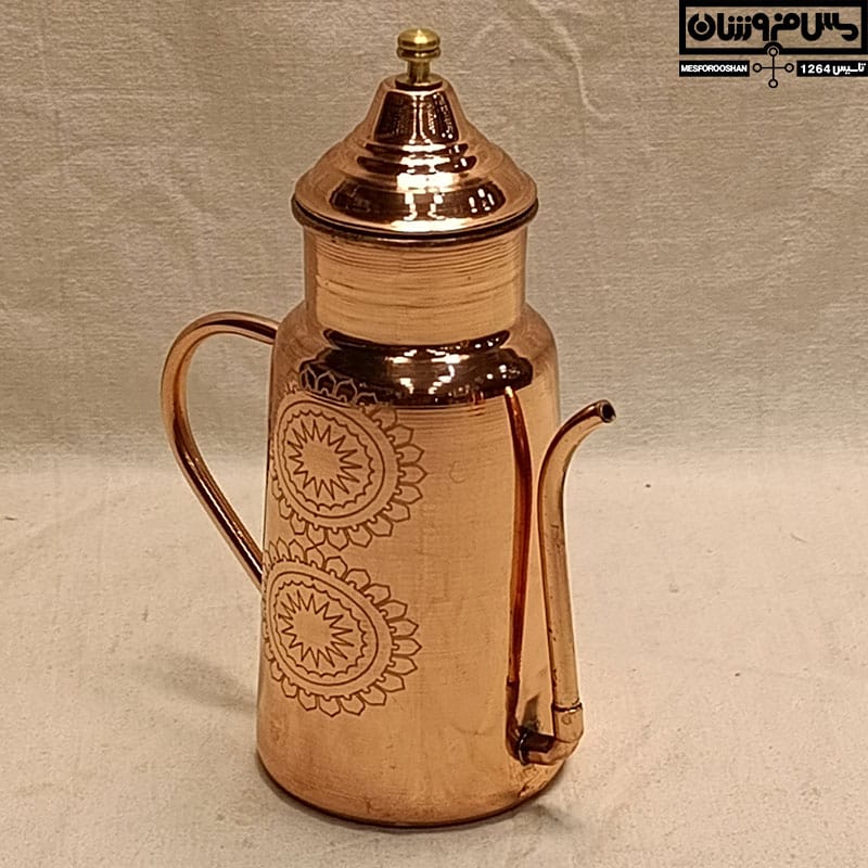 قهوه جوش دله مسی طرحدار مدل فلامینگ