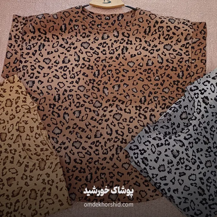 تیشرت باکسی پلنگی