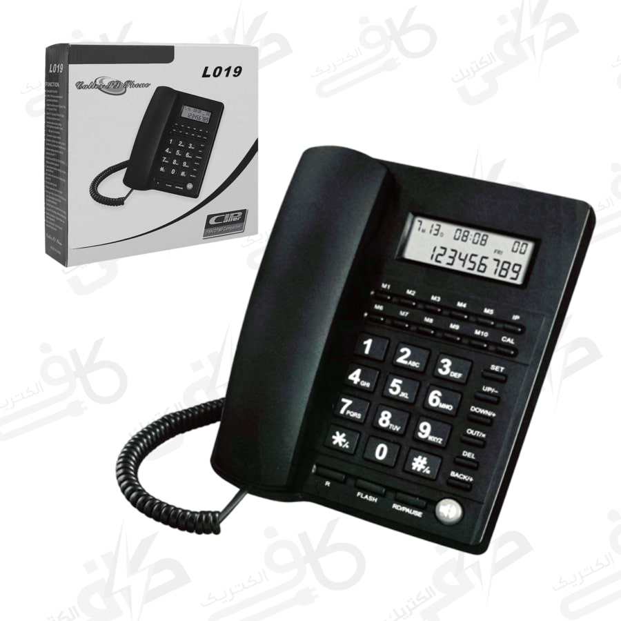 تلفن رومیزی مدل L019 مشکی