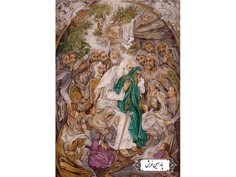 نخ و نقشه تابلو فرش مینیاتور طرح بوی یوسف - کد NM5689