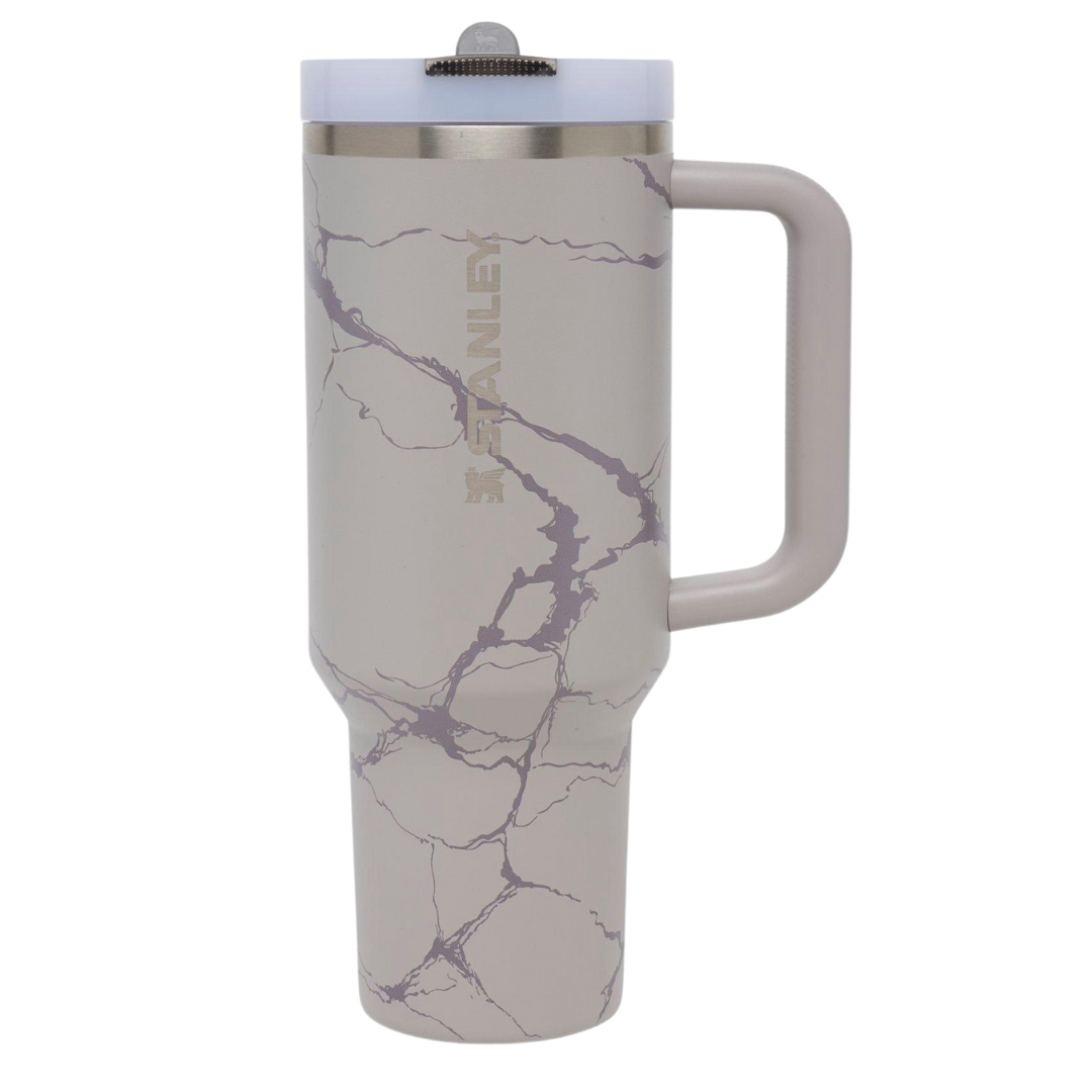 ماگ استنلی Quencher Tumbler مدل H2.0 با ظرفیت 1.18 لیتر طرح ماربل (مرمر)